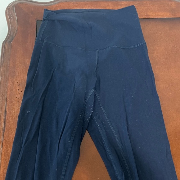 Lulu Leggings Navy Blue Size 2 - Picture 2 of 2